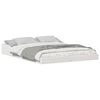 vidaXL Bed Frame White 140 x 190 cm Solid Pine Wood