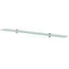 vidaXL Floating Shelves 2 pcs Glass 100x20 cm 8 mm