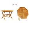 vidaXL Garden Dining Set Folding 5 pcs Brown Solid acacia wood