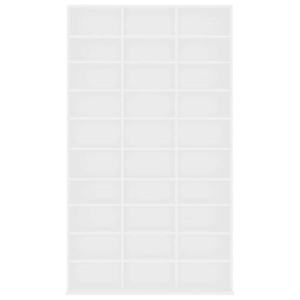 vidaXL CD Cabinet White 102x23x177.5 cm Engineered Wood