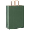 vidaXL Paper Bags 50 pcs with Handles Green 32x17x44 cm