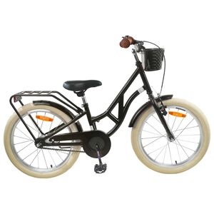 vidaXL Kids Bike 20 Inches for 6-11 Years Old Black