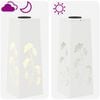 vidaXL Solar LED Pathway Light 2 pcs White Cold Rolled Steel