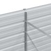 vidaXL Garden Raised Bed 240x80x77 cm Galvanized Steel Silver