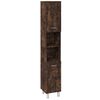 vidaXL 3 Piece Bathroom Cabinet Set Smoked Oak Engineered Wood