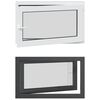 vidaXL Basement Window RISOR 100 x 60 cm PVC and Glass Anthracite