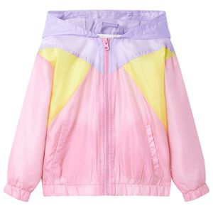 Kids' Hooded Jacket with Zip Multicolour 116