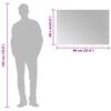 vidaXL LED Bathroom Mirror 90x60 cm