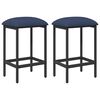 vidaXL Bar Stool 2 pcs Blue 40 x 32 x 74 cm Engineered Wood