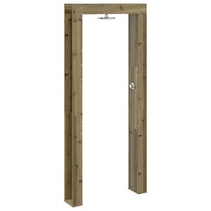 vidaXL Outdoor Shower 226 cm Impregnated Pine Wood and Stainless Steel