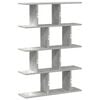 vidaXL Wall Cube Shelf 12 Compartments Concrete Grey Engineered Wood