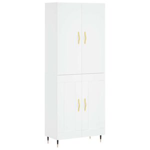 vidaXL Highboard White 69.5x34x180 cm Engineered Wood