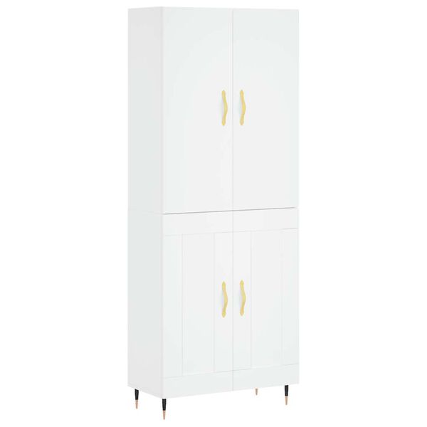 vidaXL Highboard White 69.5x34x180 cm Engineered Wood