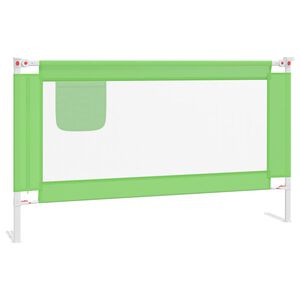 vidaXL Toddler Safety Bed Rail Green 140x25 cm Fabric