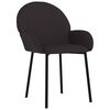 vidaXL Dining Chairs 2 pcs Black Faux Leather
