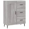 vidaXL Highboard Grey Sonoma 69.5x34x180 cm Engineered Wood