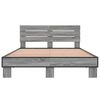 vidaXL Bed Frame without Mattress Grey Sonoma 120x200 cm
