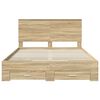 vidaXL Bed Frame with Drawer Sonoma Oak 150 x 200 cm Engineered Wood