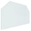 vidaXL Fireplace Glass Plate Hexagon 100x60 cm