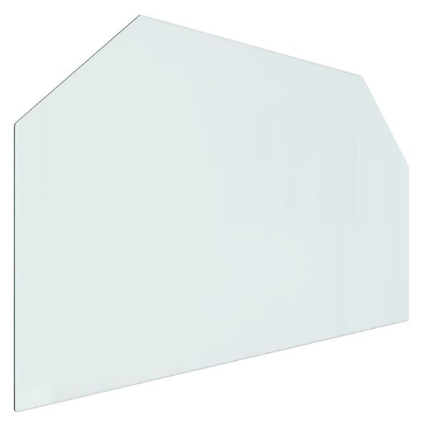 vidaXL Fireplace Glass Plate Hexagon 100x60 cm
