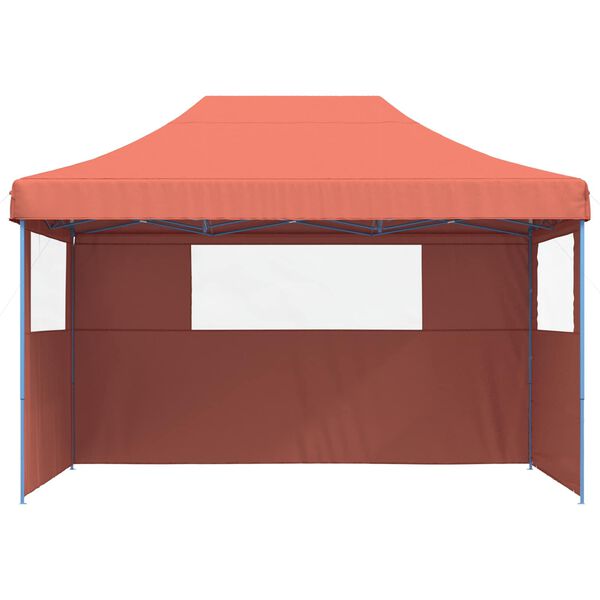 vidaXL Party Tent Folding Terracotta 279 x 410 x 315 cm Oxford Fabric