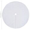 vidaXL Christmas Tree Skirt White 90 cm Faux Fur