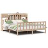 vidaXL Bookcase Bed without Mattress 180x200 cm Super King Solid Wood Pine