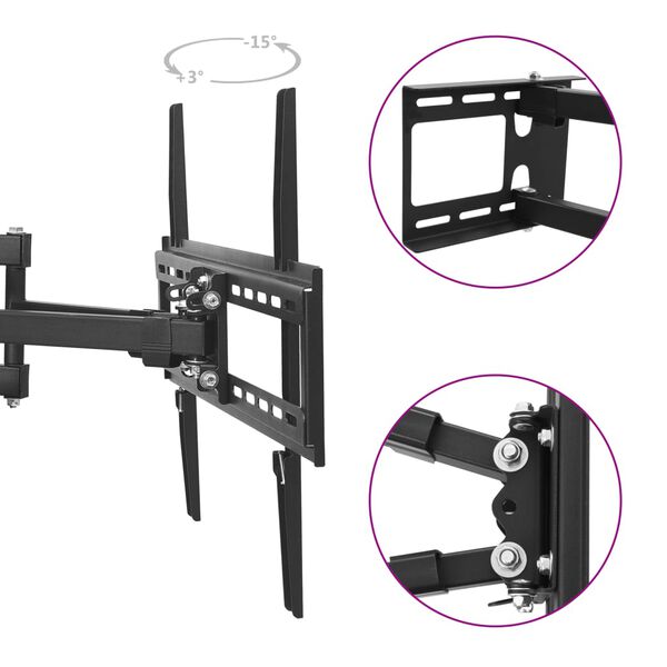 vidaXL Full-motion Corner TV Wall Mount Bracket 23-65