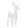 vidaXL Christmas Reindeers 2 pcs Cold White 80 LEDs Acrylic