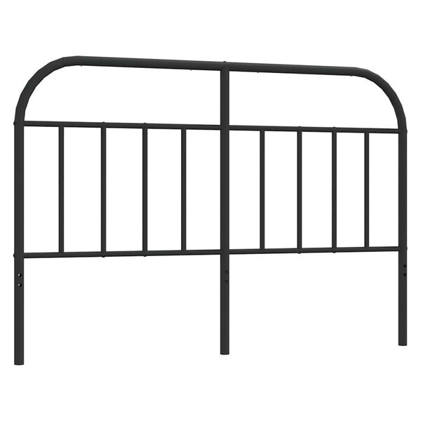 vidaXL Metal Replace Headboard Black 135 cm