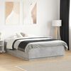 vidaXL Bed Frame without Mattress Concrete Grey 140x190 cm