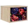 vidaXL Wall-mounted Bedside Cabinet KIEL Sonoma Oak 36 x 33 x 25 cm