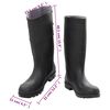 vidaXL Rain Boots Black Size 45 PVC