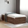 vidaXL Bed Frame without Mattress Brown Oak 90x200 cm