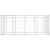 vidaXL Outdoor Dog Kennel Galvanised Steel 14.52 m²
