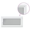 vidaXL Basement Window "RISOR" 100x50 cm Tilt&Turn DIN Right White