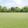 vidaXL Fence with Post Silver 0.6 x 10 m Steel