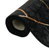 vidaXL Rug Washable Black and Gold 80x150 cm