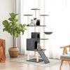 vidaXL Cat Tree with Sisal Scratching Posts Dark Grey 175 cm