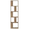 vidaXL Bookcase 5-Tier Artisian Oak 45x23.5x162.5 cm Engineered Wood