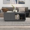vidaXL Coffee Table Grey 100x101x40.5 cm Solid Wood Pine