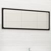 vidaXL Bathroom Mirror Black 90x1.5x37 cm Engineered Wood