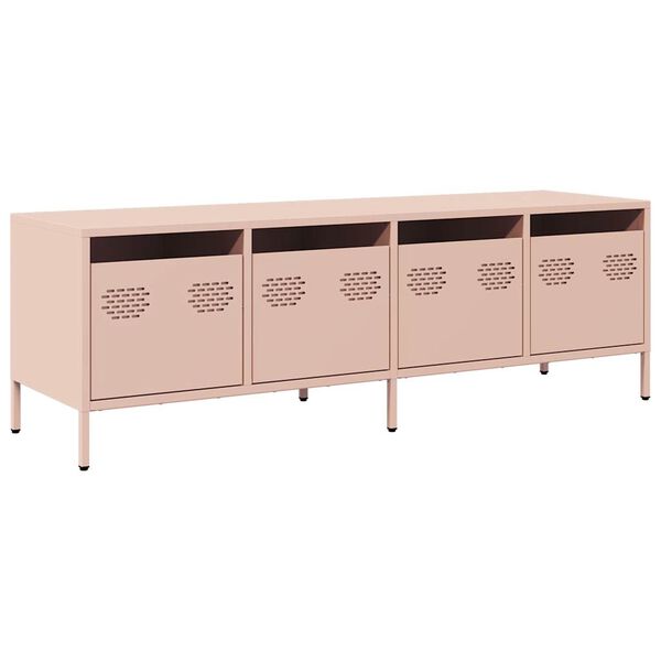 vidaXL TV Cabinet Pink 135x39x43.5 cm Cold-rolled Steel