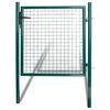 vidaXL Single Door Fence Gate 100x100 cm Powder-Coated Steel