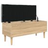 vidaXL Storage Bench Sonoma Oak 102x42x46 cm Engineered Wood