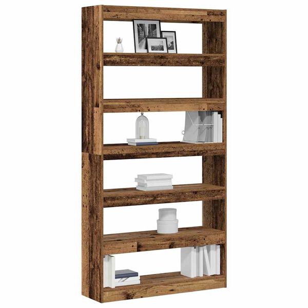 vidaXL Book Cabinet Artisan Oak 100 x 30 x 198 cm Engineered Wood