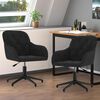 vidaXL Dining Chair 2 pcs Black 55 x 59.5 x 77 cm Velvet