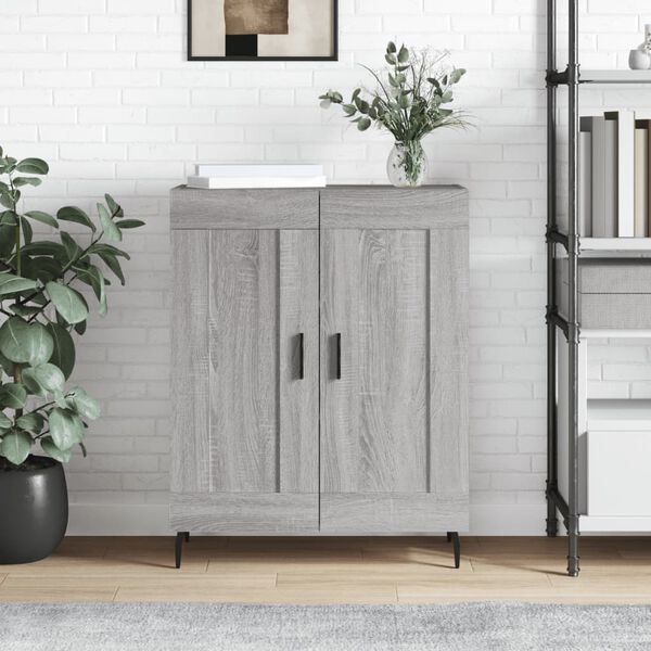 vidaXL Sideboard Grey Sonoma 69.5x34x90 cm Engineered Wood