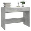 vidaXL Desk Concrete Grey 101x50x76.5 cm Engineered Wood