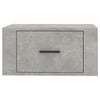 vidaXL Wall-mounted Bedside Cabinets 2 pcs Concrete Grey 50x36x25 cm